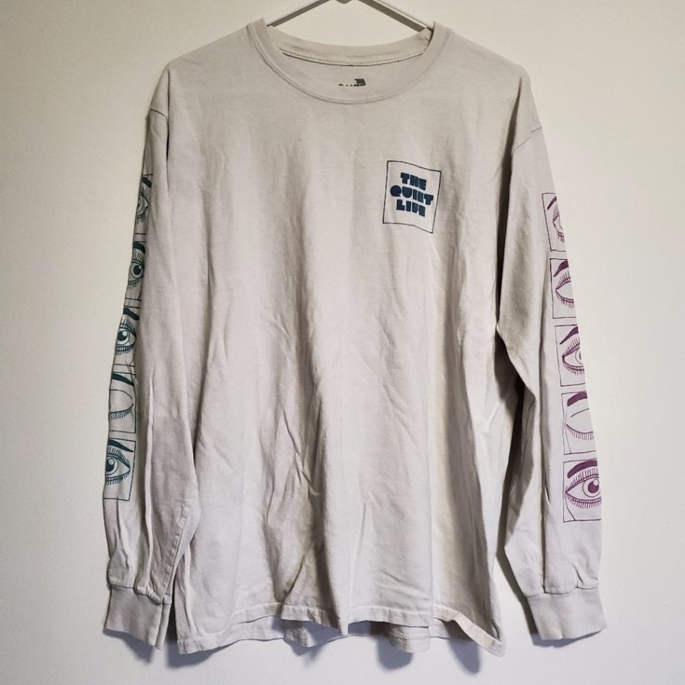 🎉3 for $12 | The Quiet Life | White Long Sleeve with Eye Details